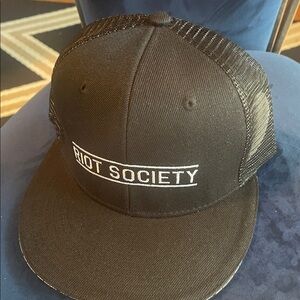 Riot Society Black and White Mesh Cap